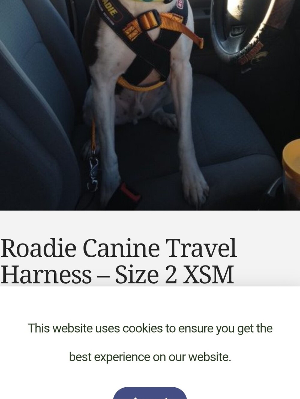 RuffRider Roadie Canine Travel RESTRAINT